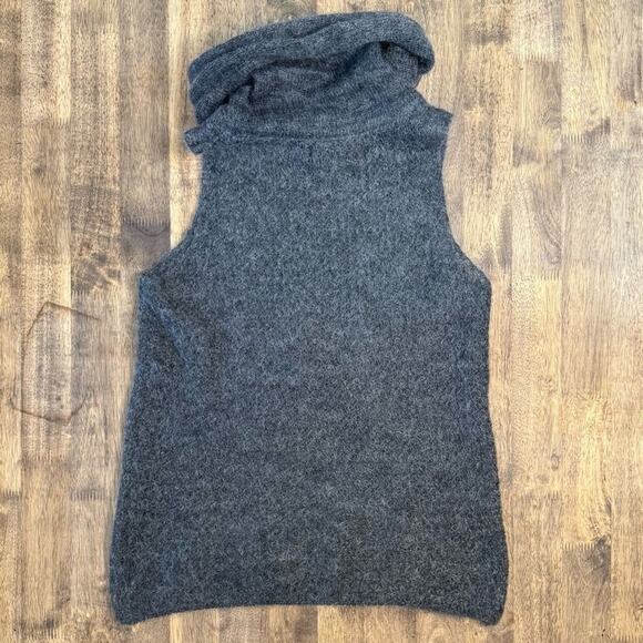 Linda Allard Ellen Tracy Women’s VTG Mohair Cowl Neck Tank Sweater Gray Size S - Picture 8 of 8